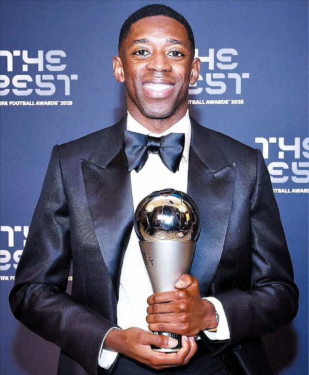 FIFA 올해의 선수 뎀벨레… 홍명보·손흥민도 ‘한 표’