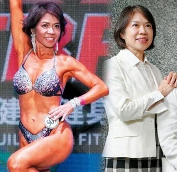 보디빌딩 대회에 출전해 화제를 모은 타이베이 출신 린 수이쯔./SCMP