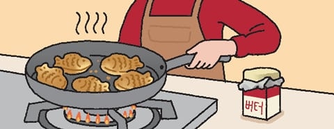[리빙포인트] 식은 붕어빵은 프라이팬에 데워요