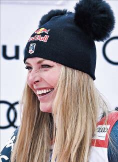 41세 ‘美 스키 여제’ 린지 본, 월드컵 최고령 메달 또 경신