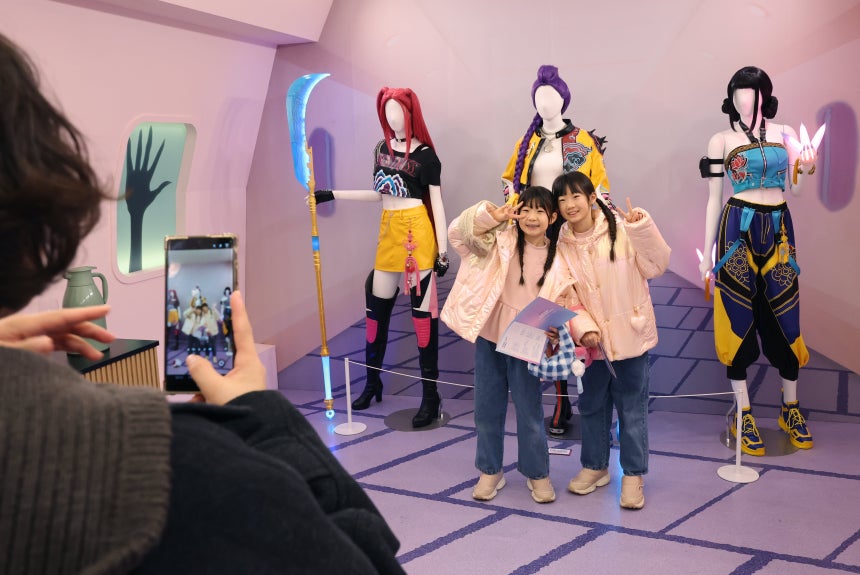 7일 서울 성동구 성수동에 차려진 '케이팝 데몬 헌터스' 팝업 스토어./장경식 기자