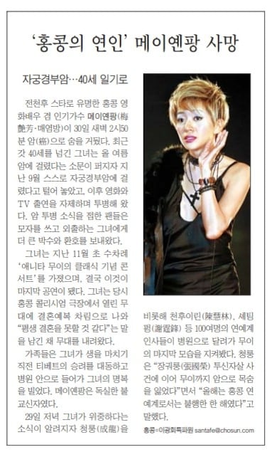 매염방 별세.2003년 12월 31일자 A24면.