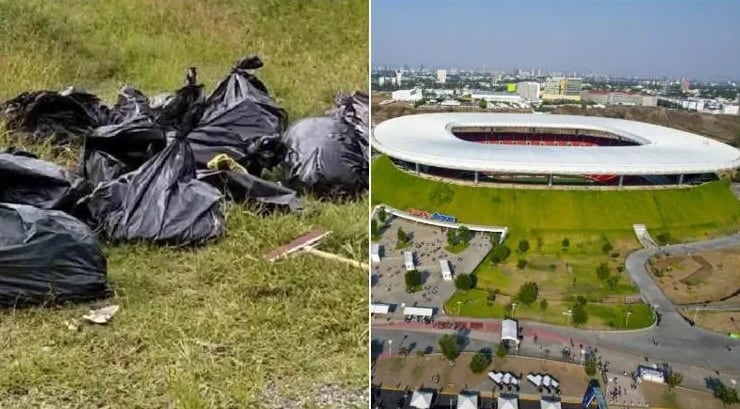 2026 북중미 월드컵이 열릴 멕시코 할리스코주 과달라하라의 아크론 스타디움 인근에서 사람 유해가 담긴 가방이 무더기로 발견됐다./elcongresista