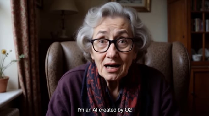 O2가 개발한 데이지 할머니의 모습 /O2 유튜브