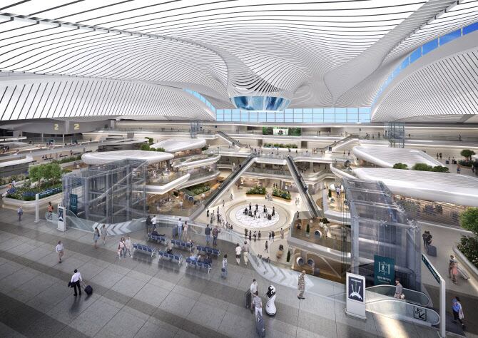 2025년 명문장수기업으로 선정된 하이멕이 설비 시스템을 설계한 인천국제공항 제1여객터미널./하이멕