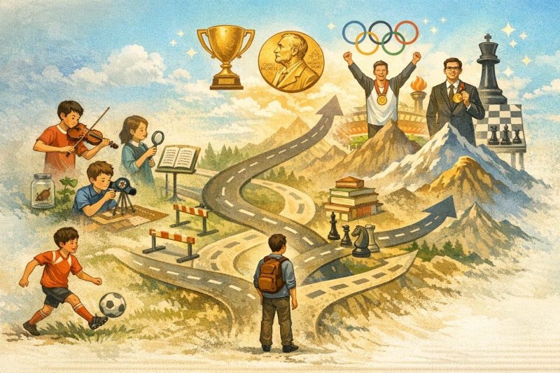 노벨상 수상자도, 올림픽 메달리스트도 어릴 땐 최고 아니었다