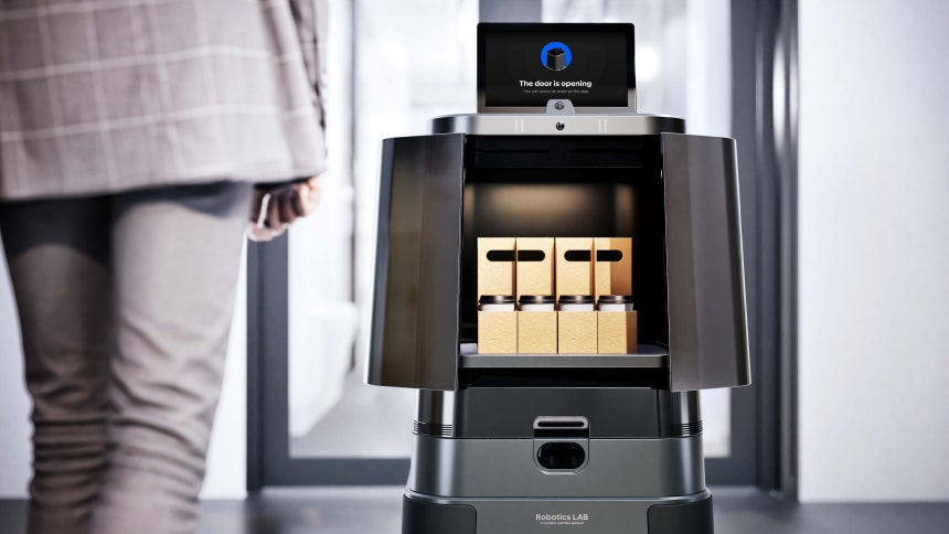 현대차·기아 로보틱스랩가 개발한 자율주행 물류 로봇 DAL-e Delivery(달이 딜리버리)./현대차그룹