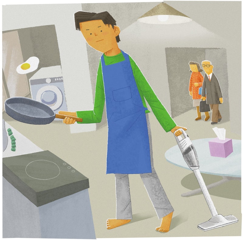 “백수냐고요? 집안일 도맡는 ‘전업자녀’입니다”