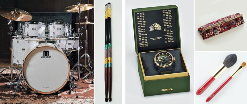 韓 나전칠기 드럼 세트, 日 친환경 손목시계