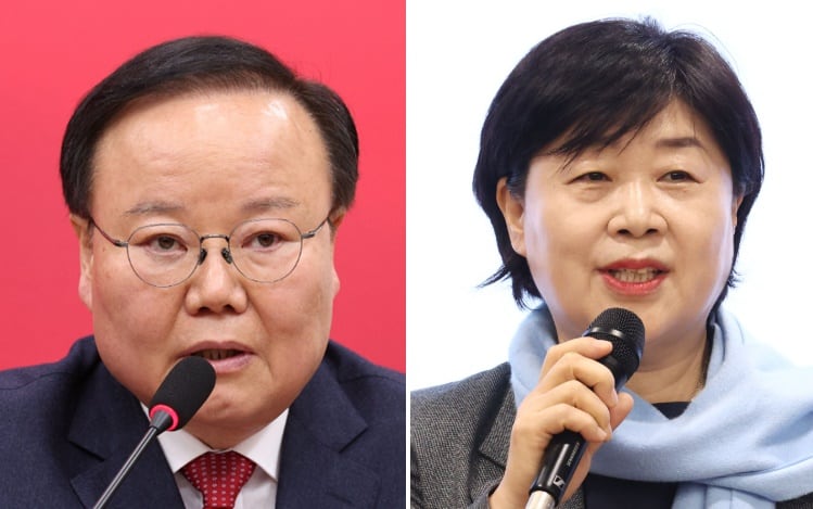 김재원 국민의힘 최고위원과 서영교 더불어민주당 의원./뉴스1·연합뉴스