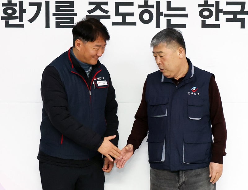 한노총·민노총 위원장 “약속 어기는 정부… 또다른 내란과 투쟁”