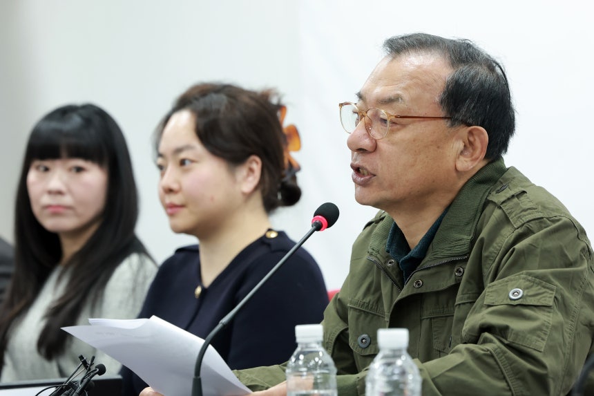 국민의힘 이정현 공천관리위원장이 20일 서울 여의도 국민의힘 중앙당사에서 열린 제9회 전국동시지방선거 중앙당 공관위 제1차 회의에 참석해 발언하고 있다. /연합뉴스