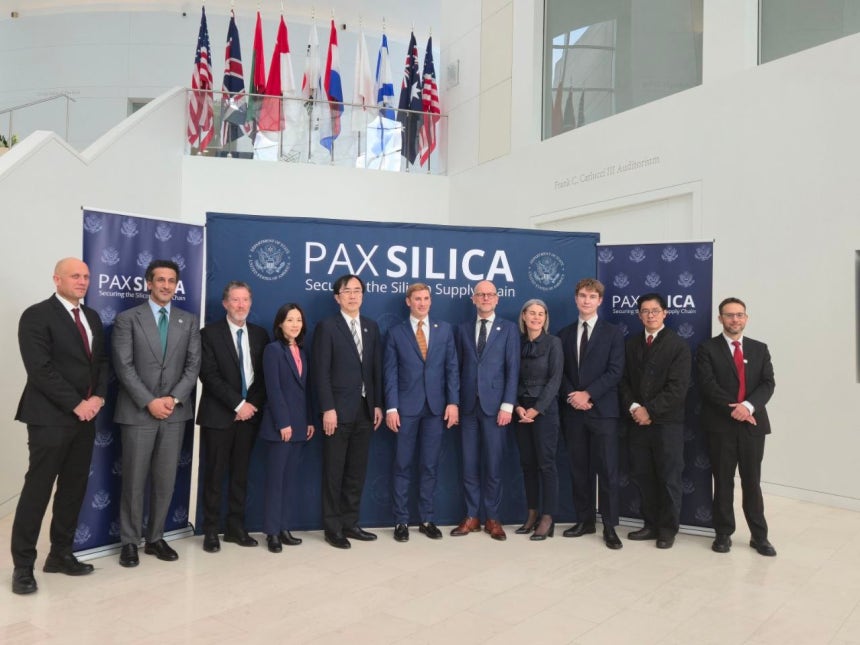 지난해 12월 미국 워싱턴에서 개최된 팍스 실리카 서밋(Pax Silica Summit) 주요 참석자들의 모습./외교부
