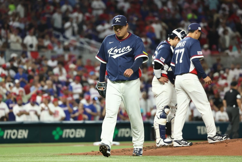 도미니카共 야구의 벽은 높았다... 한국, WBC 8강서 0대10 ‘콜드패’