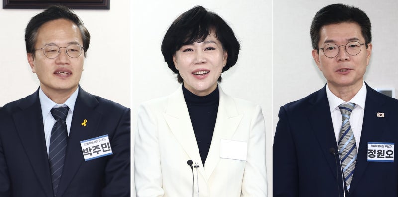 與 서울시장 경선 3파전… 정원오 향해 박주민·전현희 집중 견제