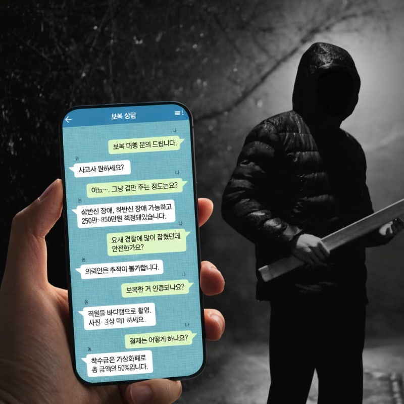 “사고死처럼 복수해드릴까요? 가상화폐로 입금해주세요”