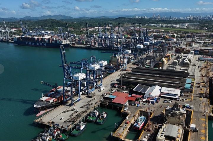 파나마 운하의 발보아항. /뉴시스