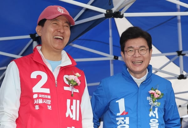 ‘장동혁 디커플링’ 효과인가… 오세훈, 격차 좁히며 추격