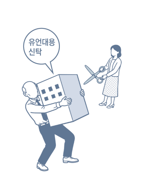 유언대용신탁 맡긴 건물도 이혼 때 재산분할 대상인가요?