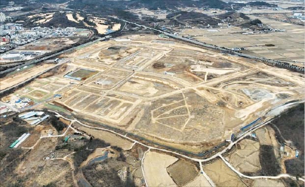 광주·전남 첫 ‘코스트코’ 매장이 들어서는 전남 순천시 해룡면 선월지구 전경. /순천시
