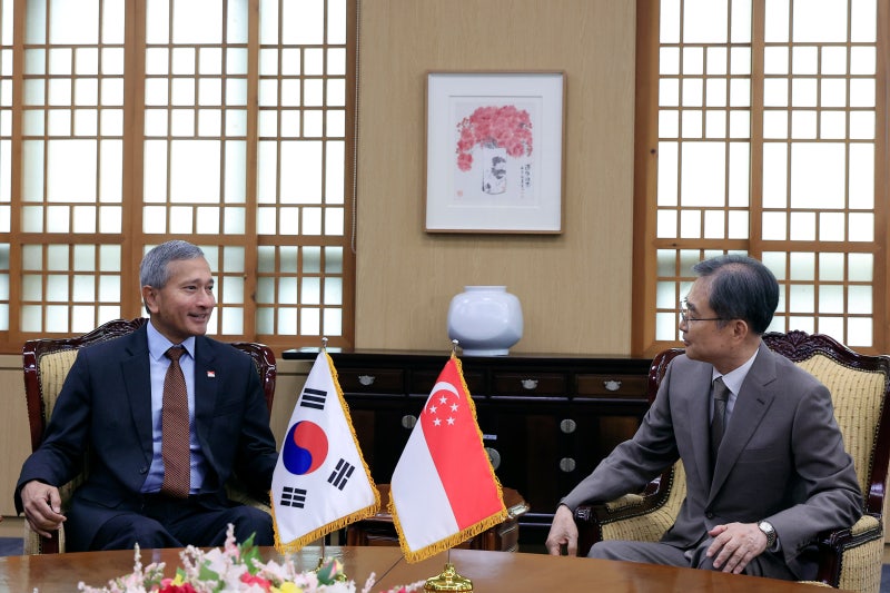 中·北 이어 한국 찾은 싱가포르 외교장관... “한반도 정세 논의”