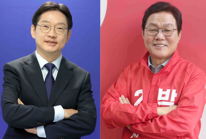 “尹에 정 떨어져 이번엔 김경수” vs “임기 못 채운 사람 말고 박완수”