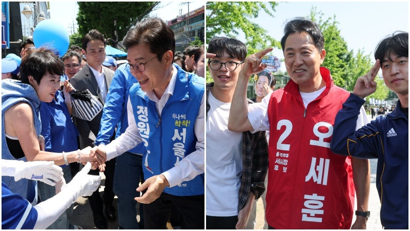 ‘토론 도망 달력’까지 등장… “왜 피하냐”로 싸운 서울시장 TV토론