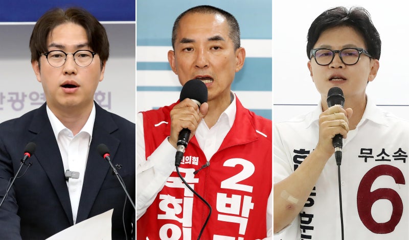 박민식 “韓, 불법 선거운동”… <b>한동훈</b> “朴, 장동혁 아바타”