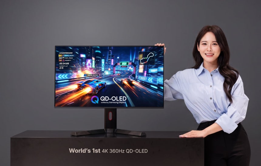 삼성디스플레이는 모니터 최초로 4K 해상도에 360Hz(헤르츠) 고주사율을 동시에 구현한 QD-OLED(퀀텀닷 유기발광다이오드) 디스플레이를 개발했다고 최근 밝혔다./삼성디스플레이