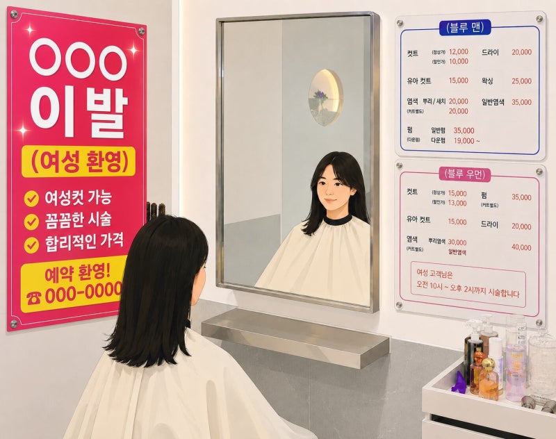 여자인데 남성 커트숍 가고, 4만원에 ‘시장표 히피펌’ 한다