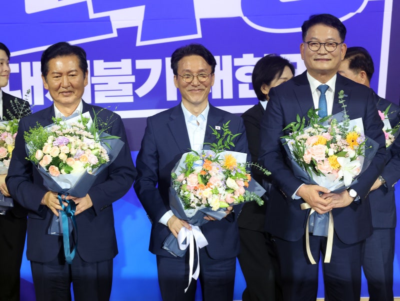 김민석·정청래·송영길, <b>당대표</b> 선거 본선행… 고민정·김보미 탈락