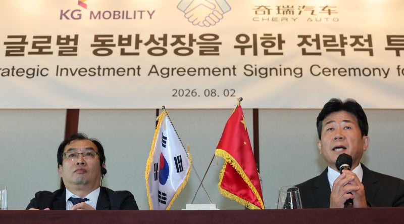 KG모빌리티, 中 체리차 투자 유치… 위탁 생산 기지화 우려