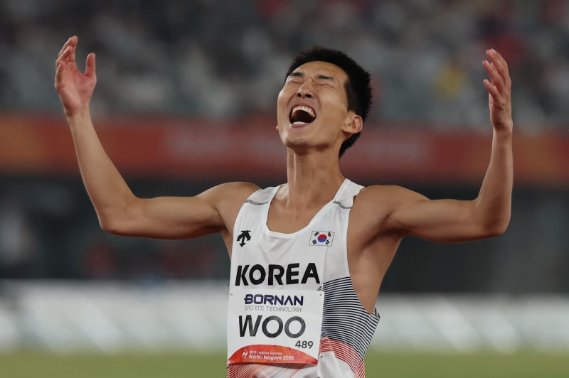 2m25도 못 넘었다.. 높이뛰기 <b>우상혁</b>, 亞<b>게임 동메달</b>