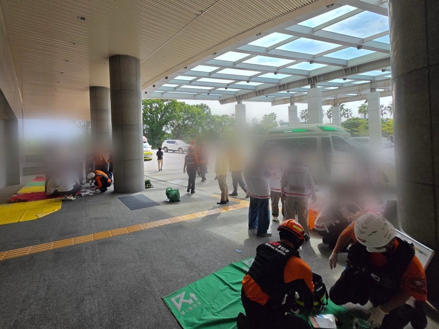 1일 제주 한 호텔에서 발생한 소독약 오주입 사고현장/ 제주소방본부