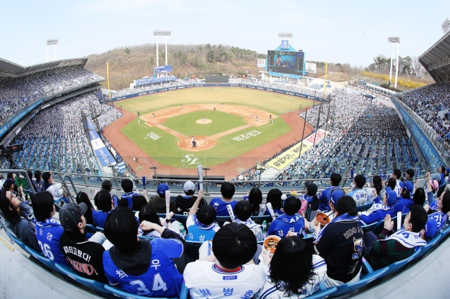 대구 삼성 라이온즈파크 관중 전경. /뉴스1