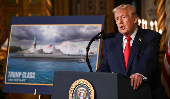 ‘황금 함대’발표하는 트럼프 대통령.(사진=연합뉴스 제공)