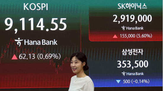 코스피 또 사상 최고치…25년 만에 시총 1위 바뀌었다