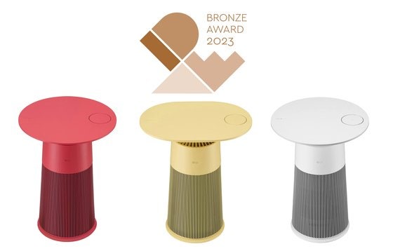 LG전자가 세계적 권위의 디자인 공모전 'IDEA 2023'에서 총 13개 상을 받아 디자인 경쟁력을 입증했다고 24일 밝혔다. 사진은 LG 퓨리케어 오브제컬렉션 에어. 사진 LG전자