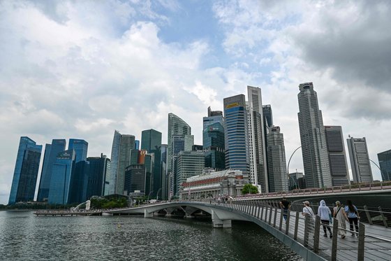 지난 13일 싱가포르 마리나 베이 모습. AFP=연합뉴스