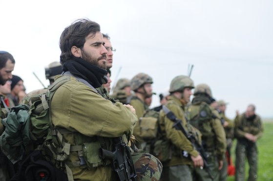 2011년 훈련에 동원된 이스라엘 예비군. 이스라엘 방위군