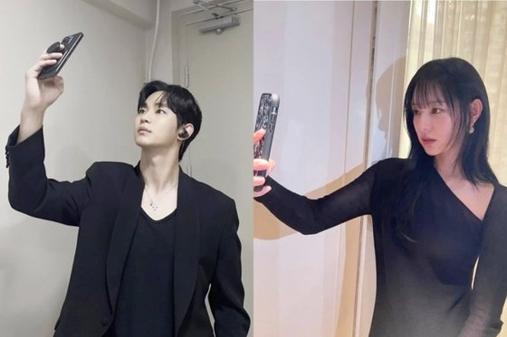 배우 김수현이 tvN ‘눈물의 여왕’에 함께 출연한 김지원과 럽스타그램(인스타그램에 올리는 커플 사진) 의혹에 휩싸였다. 김수현, 김지원 인스타그램 