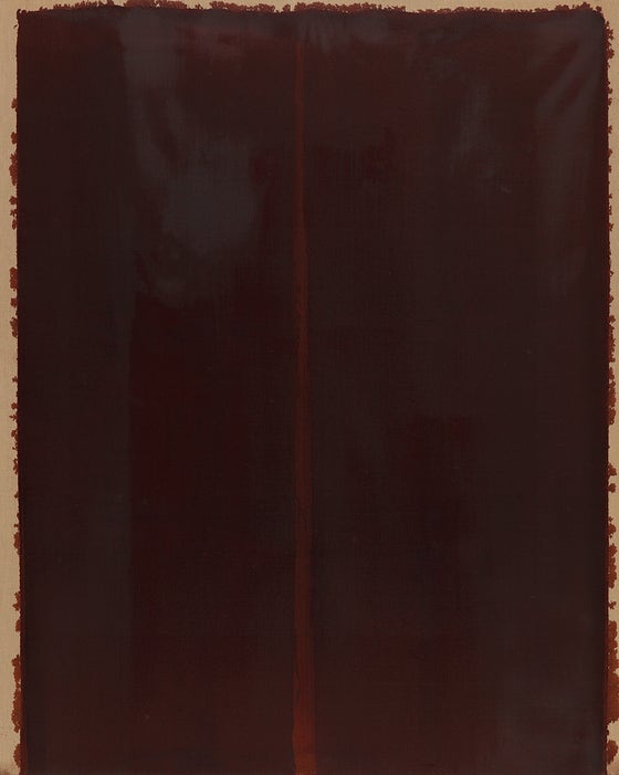 윤형근, Burnt Umber, 1992, 리넨에 유채, 226.8x181.5㎝. 사진 윤성열ㆍPKM갤러리