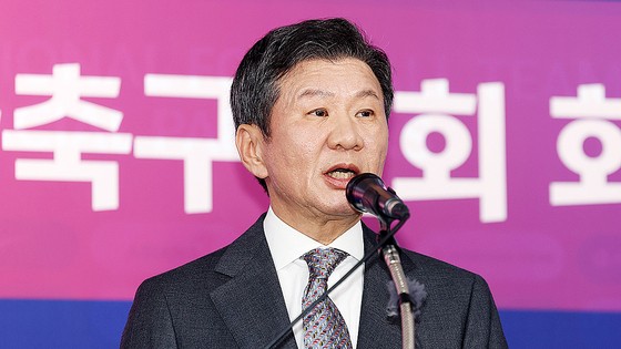 [속보] 축구협회장 선거 이변은 없었다…<b>정몽규</b> 4연임 성공