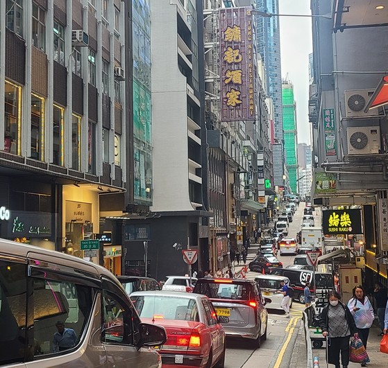 上個月26(當地時代)香港中央寬昌地區的風景。香港=記者漢·吉(Han Ji -hye)