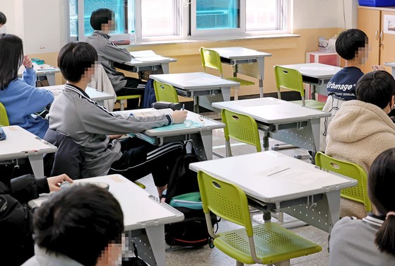 서울의 한 중학교 교실.연합뉴스