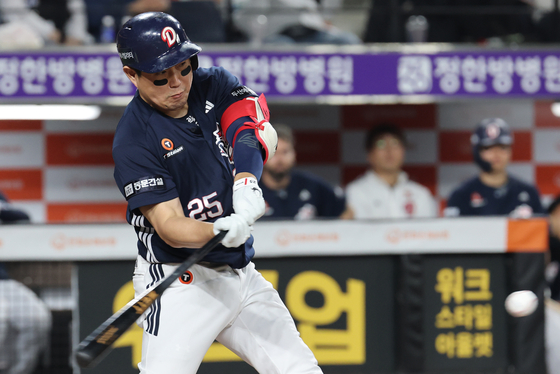 ‘양의지 3타점’ <b>두산</b>, <b>한화 3연전 싹쓸이</b>…LG는 6연승 질주