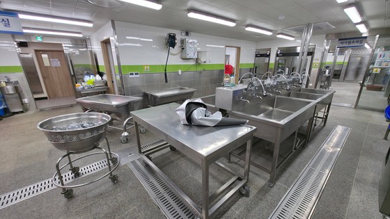 대전글꽃중학교 조리실. 김성태 객원기자