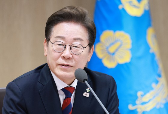 이재명 대통령이 5일 서울 용산구 대통령실 청사에서 열린 국무회의에서 발언하고 있다. 뉴시스