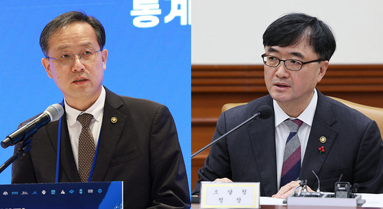 이재명 대통령은 10일 기획재정부 1차관에 이형일 통계청장(왼쪽)을, 2차관에 임기근 조달청장을 임명했다. 뉴스1