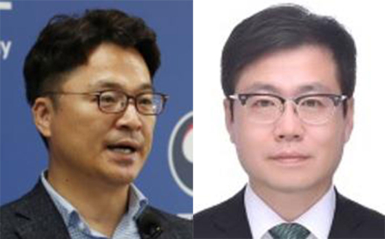 산업통상자원부 1차관에 문신학 산자부 대변인(왼쪽), 통상교섭본부장에 여한구 미국 피터슨 국제경제연구소 선임연구원. 사진 대통령실